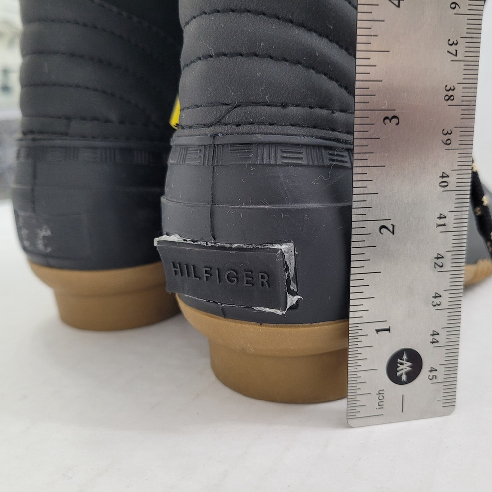 NWOT Tommy Hilfiger Rainah Duck Booties- Black- Size 8 M (Medium) - - Picture 8 of 9